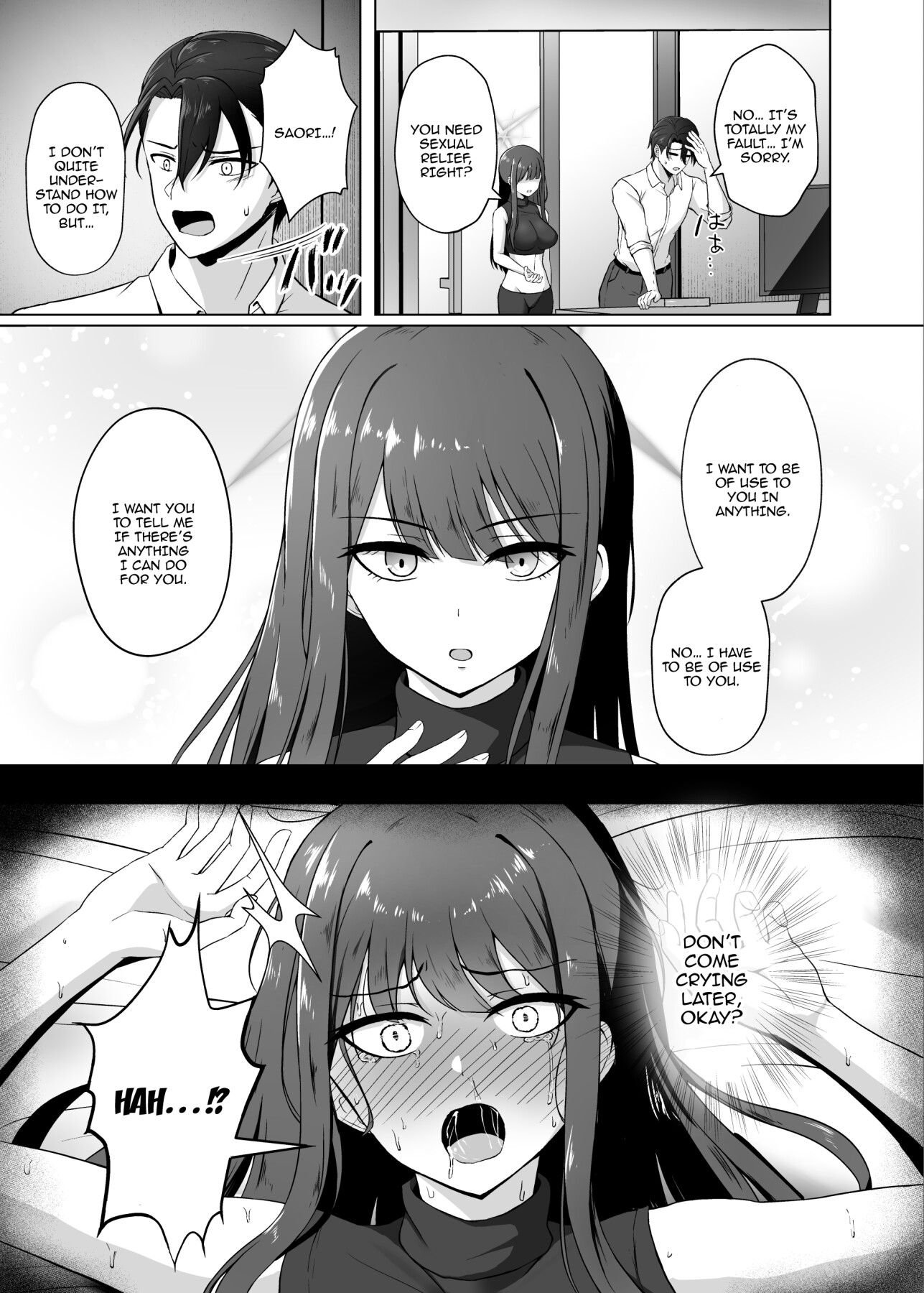 Hentai Manga Comic-Saori Yearns For Love - I LOVE + Saori And Sensei From Now On-Read-4